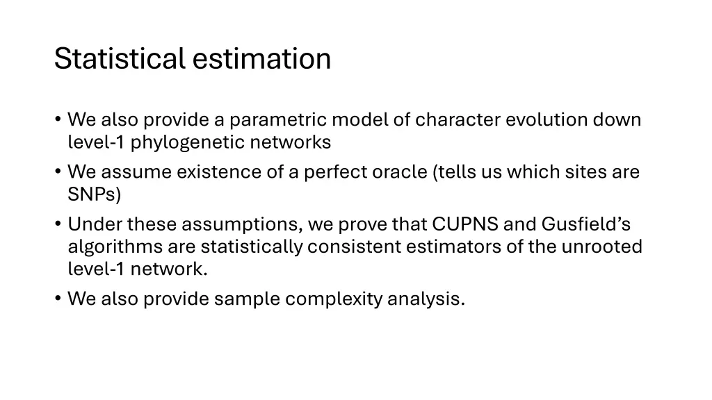 statistical estimation