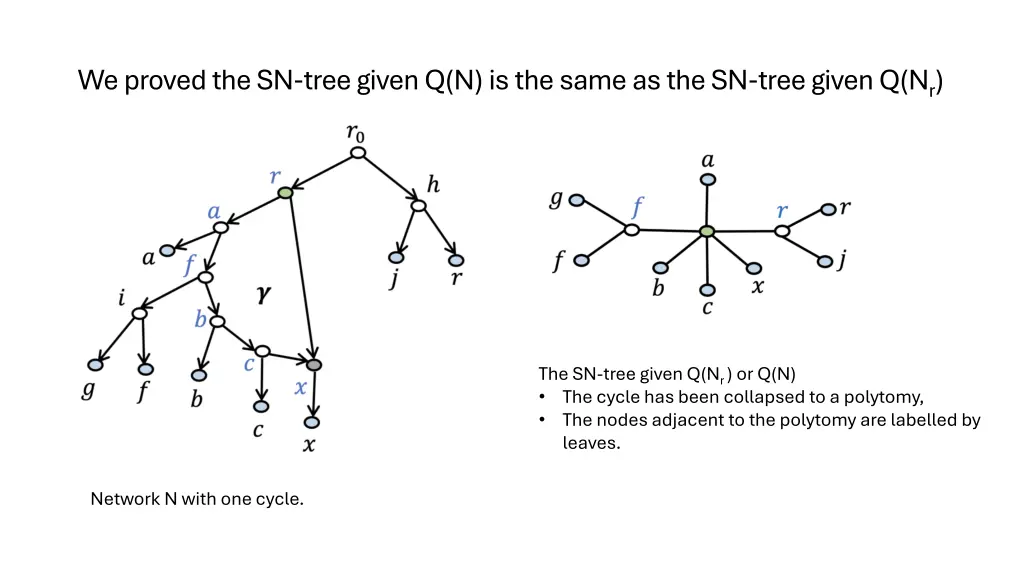 we proved the sn tree given q n is the same
