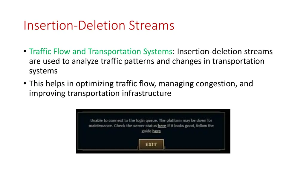 insertion deletion streams 3
