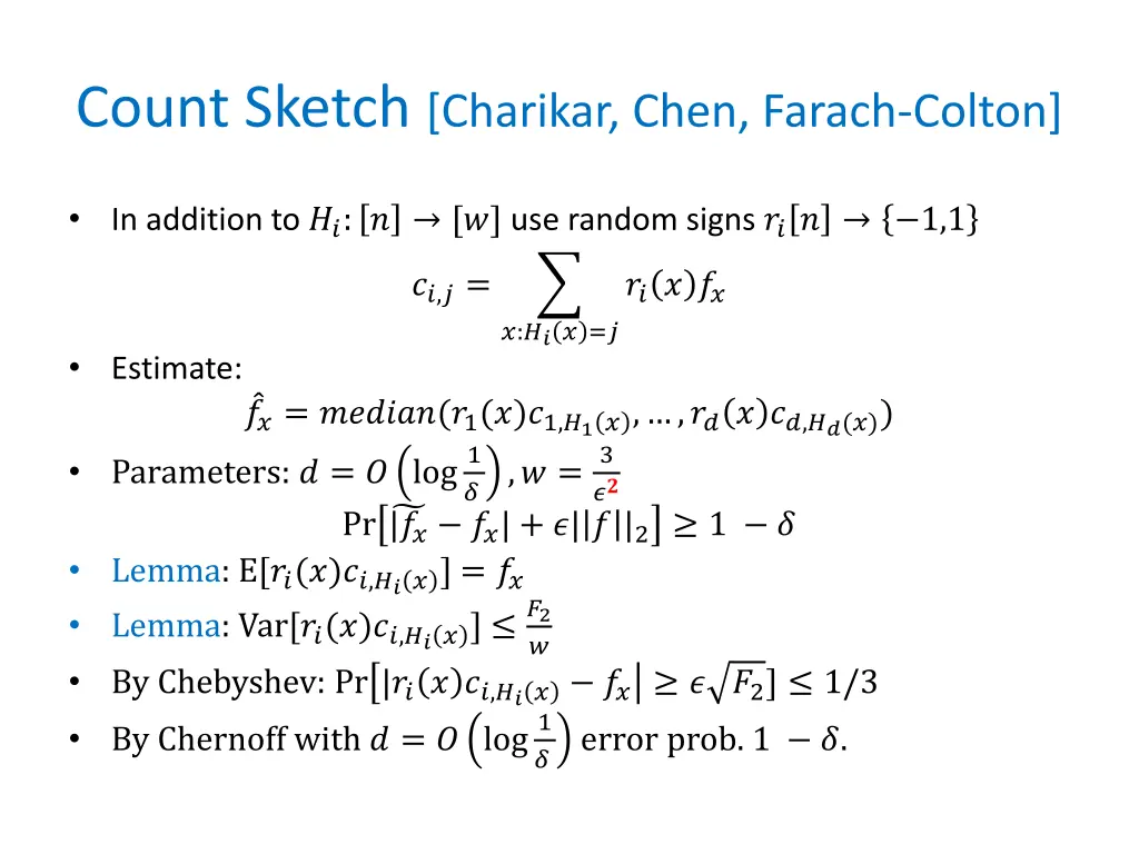 count sketch charikar chen farach colton