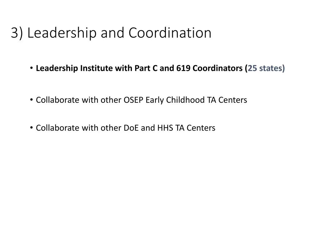 3 leadership and coordination