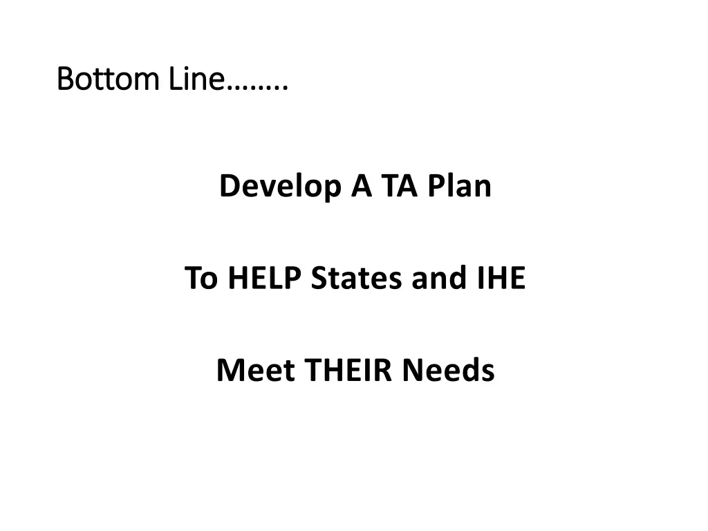 bottom line bottom line