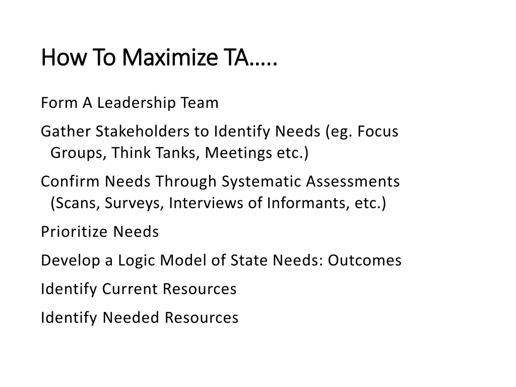how to maximize ta how to maximize ta