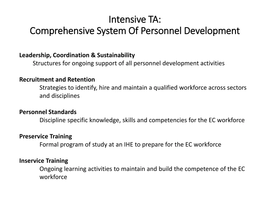 intensive ta intensive ta 1
