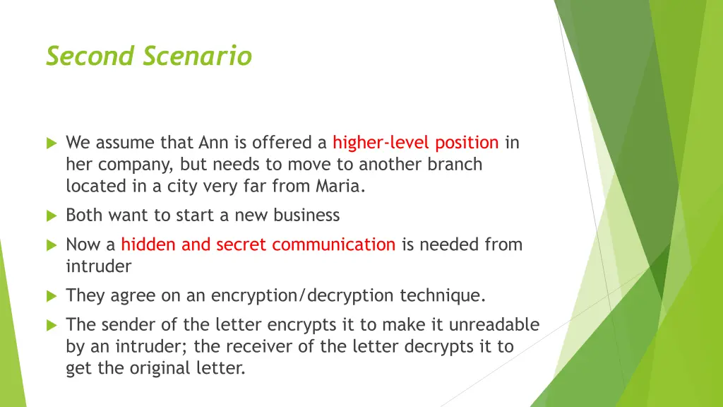 second scenario