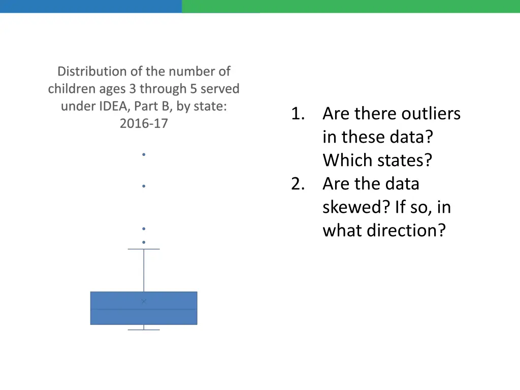 1 are there outliers in these data which states