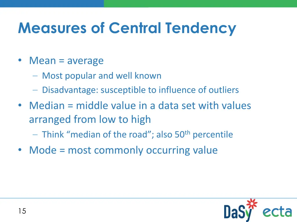 measures of central tendency