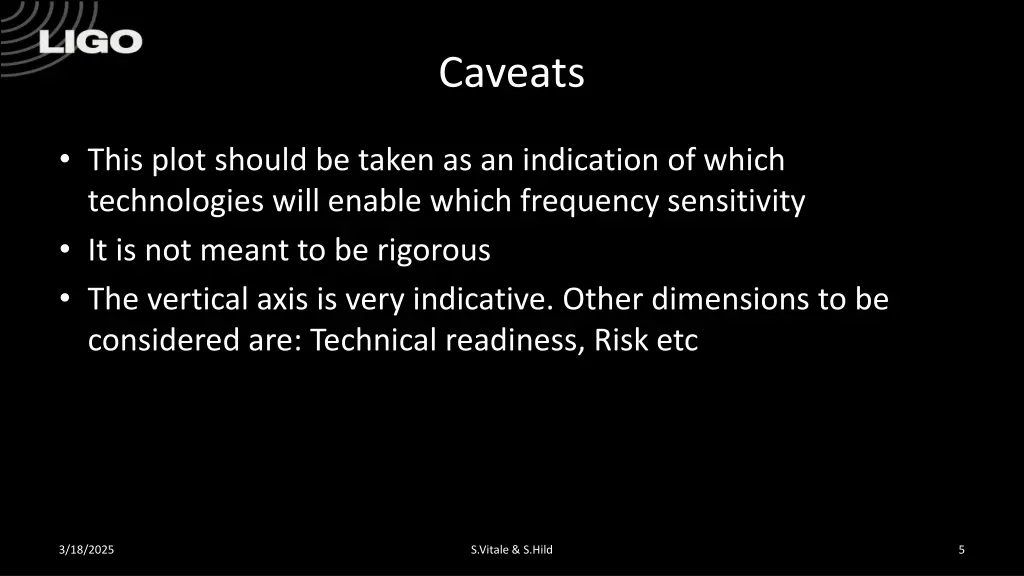 caveats 1