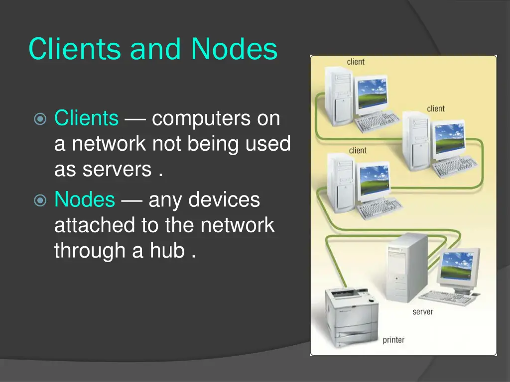 clients and nodes