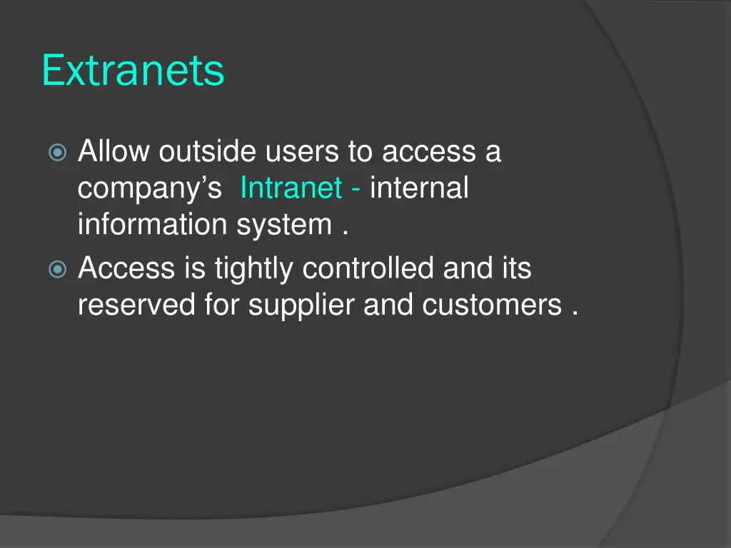 extranets
