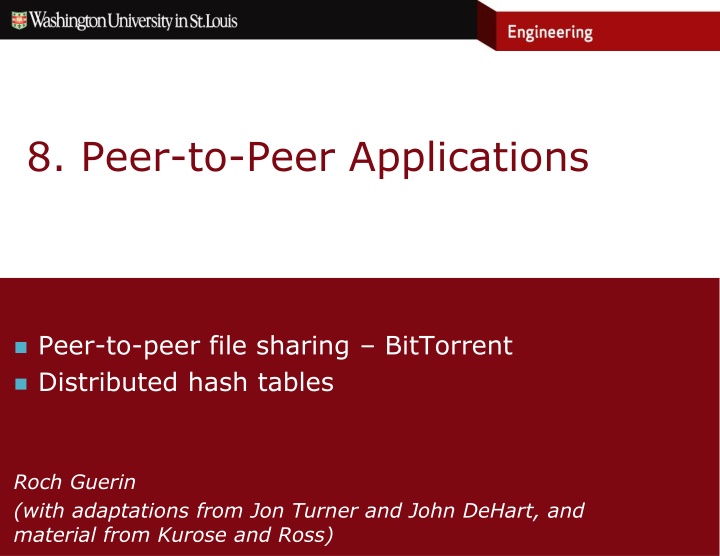 8 peer to peer applications