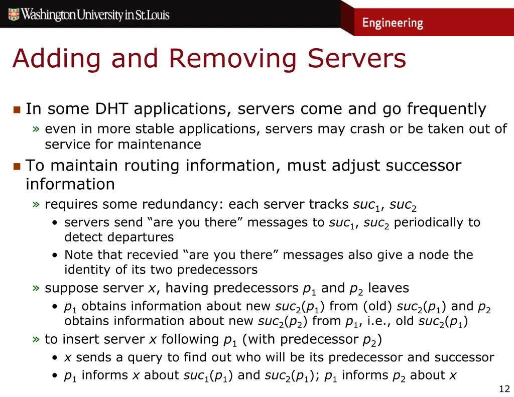 adding and removing servers