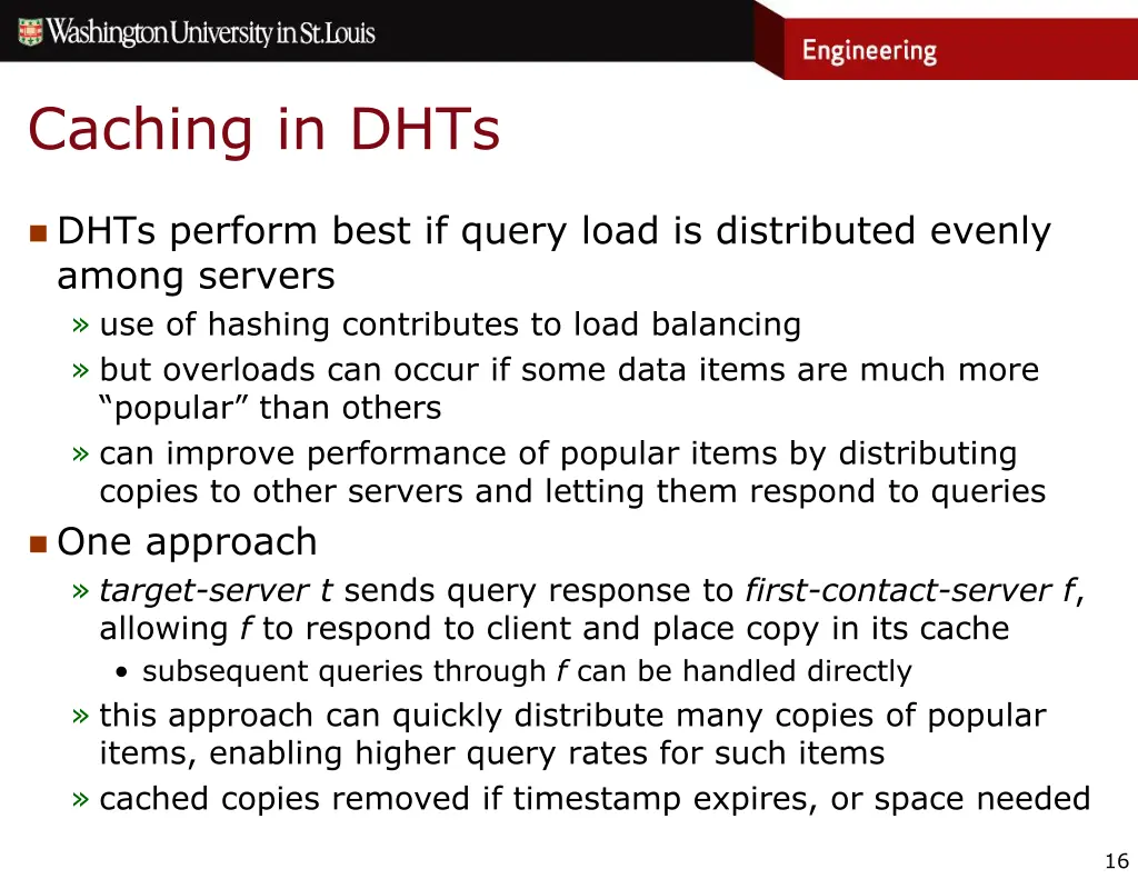 caching in dhts
