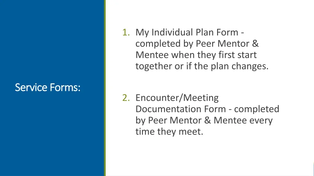 1 my individual plan form completed by peer