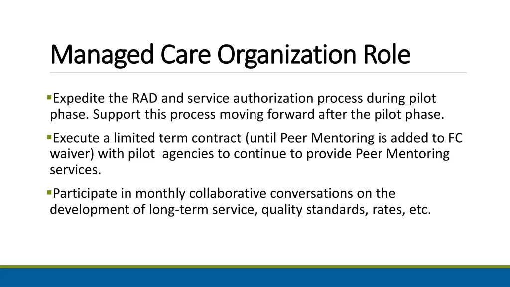 managed care organization role managed care 1
