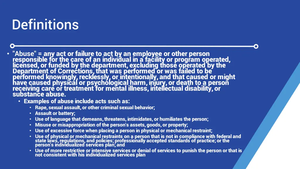 definitions