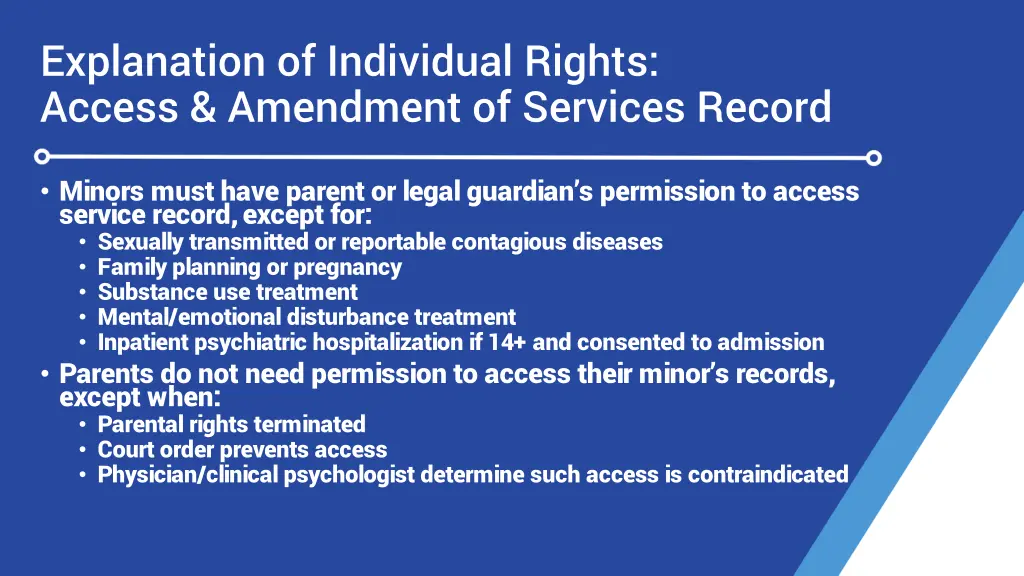 explanation of individual rights access amendment 1