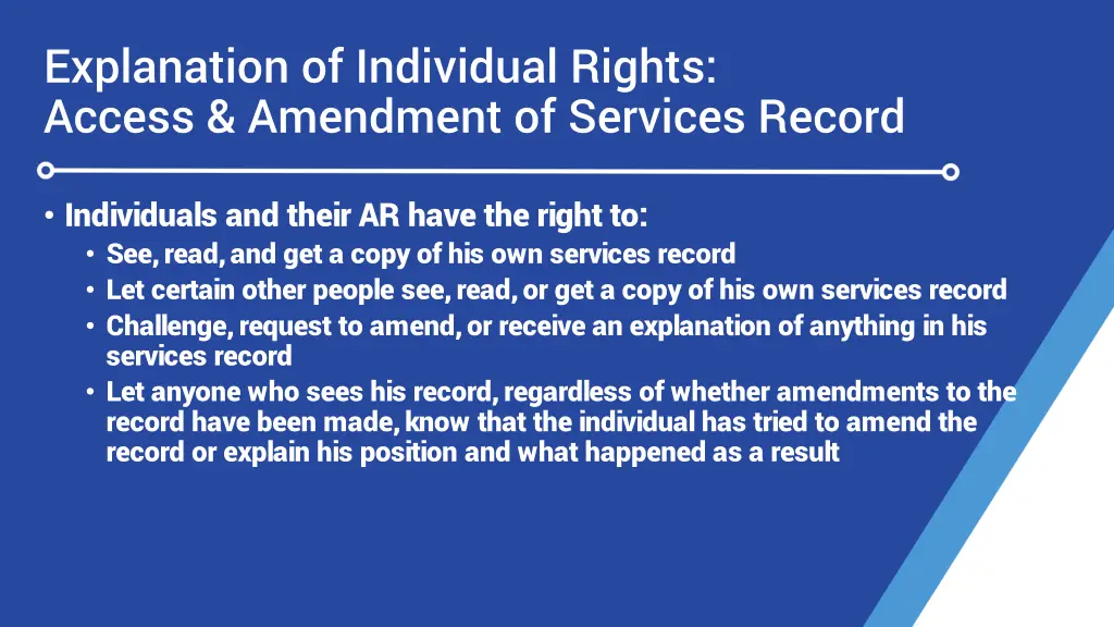 explanation of individual rights access amendment