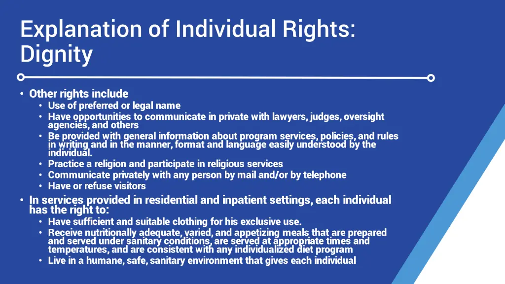 explanation of individual rights dignity 1