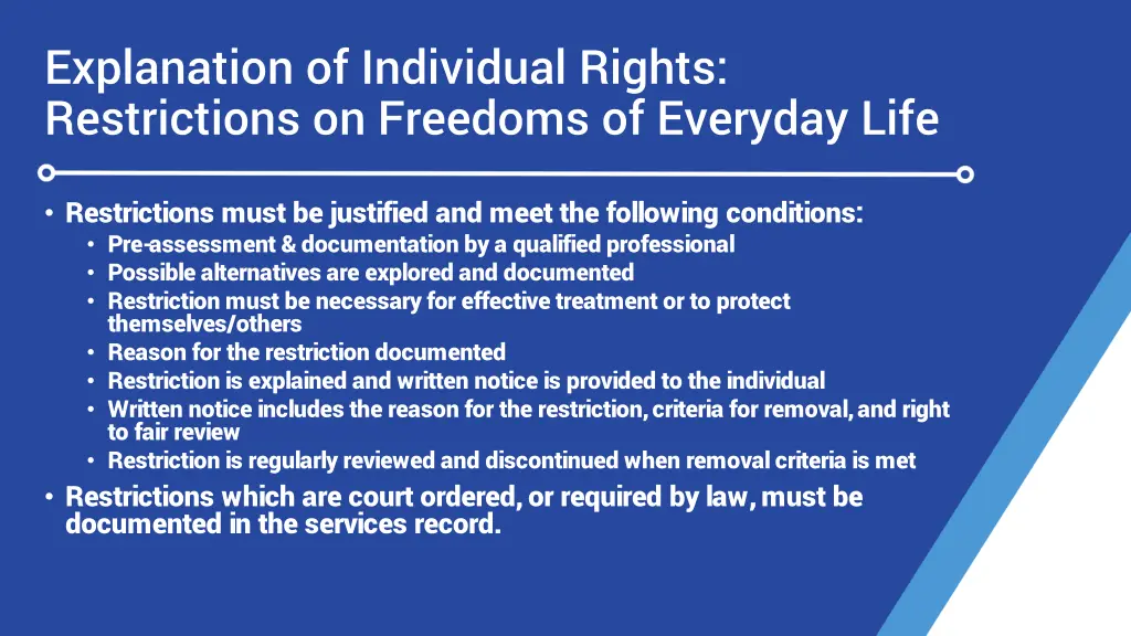 explanation of individual rights restrictions 2