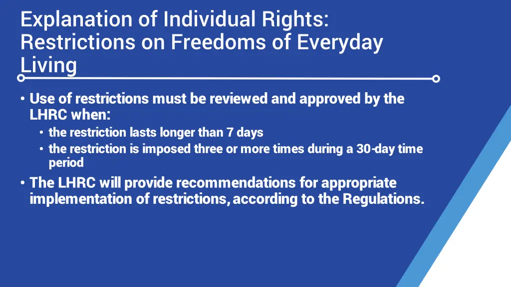 explanation of individual rights restrictions 3