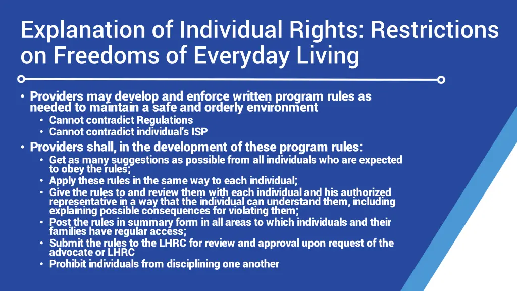 explanation of individual rights restrictions 4