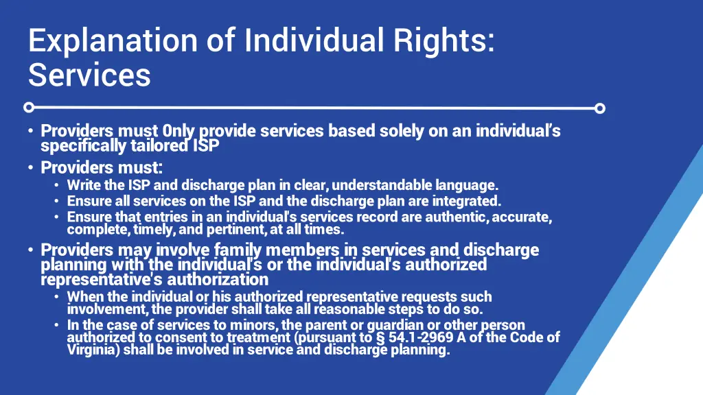 explanation of individual rights services 1