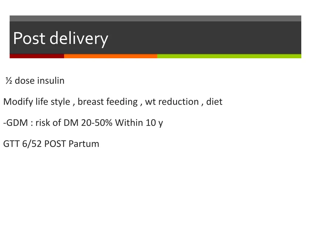 post delivery