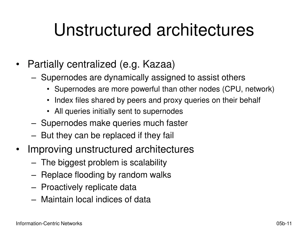 unstructured architectures 2