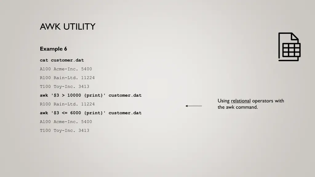 awk utility 11