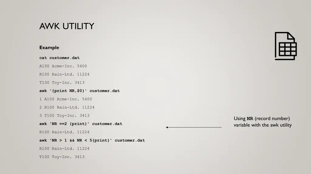 awk utility 15