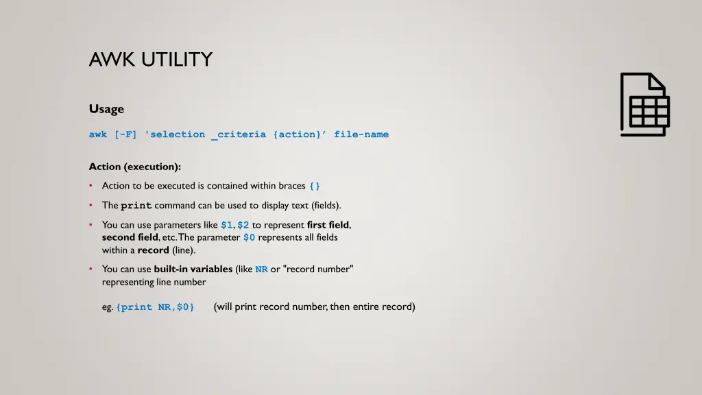 awk utility 4