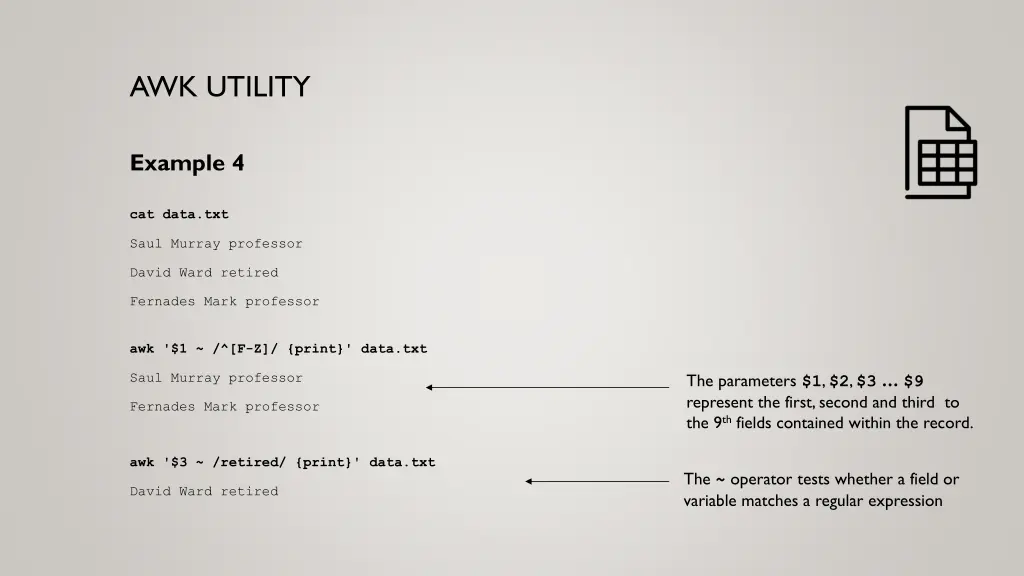 awk utility 9