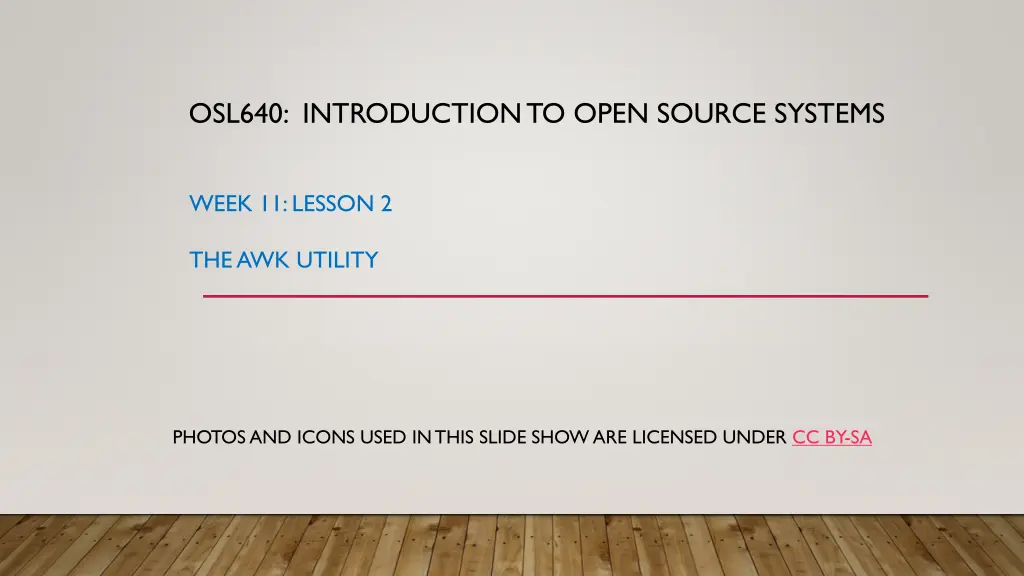 osl640 introduction to open source systems 1