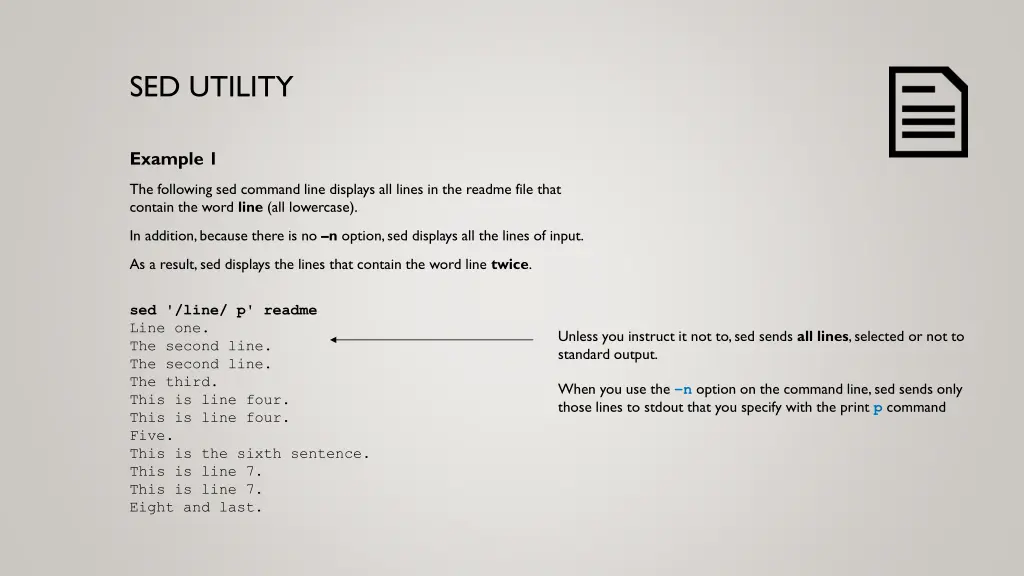 sed utility 4