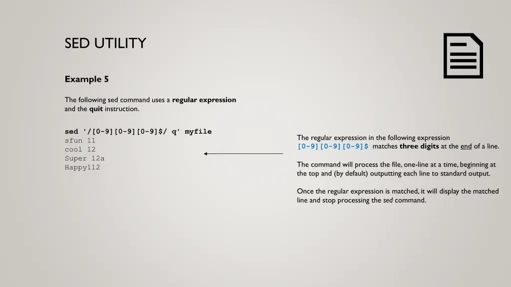 sed utility 8