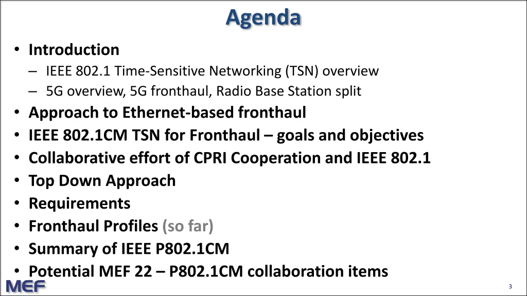 agenda