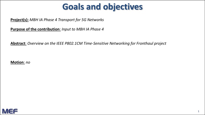 goals and objectives