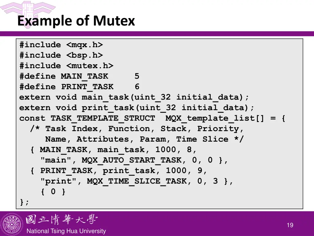example of mutex 1