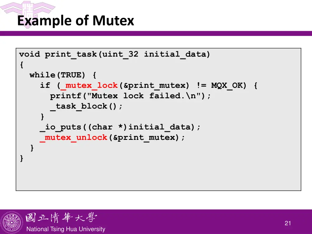 example of mutex 3