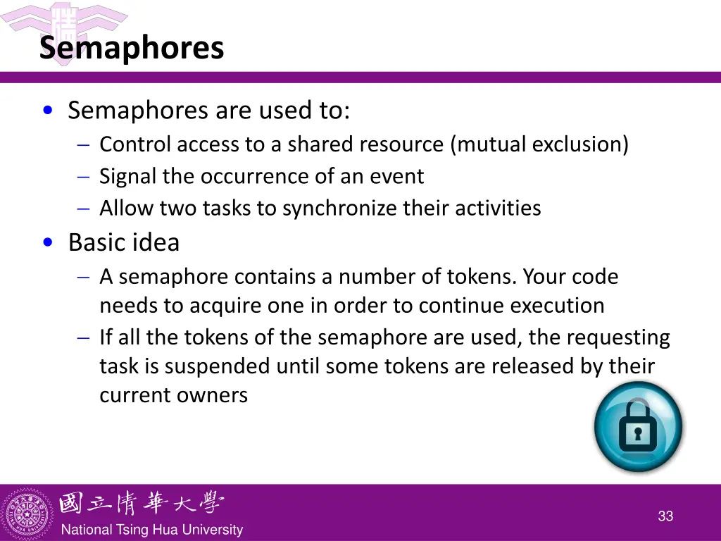 semaphores