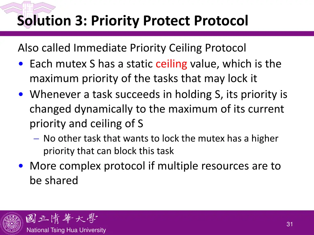 solution 3 priority protect protocol