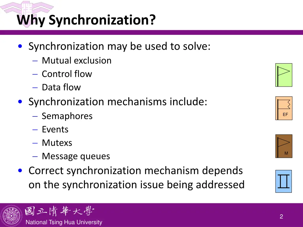 why synchronization