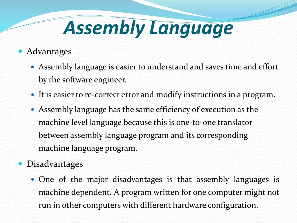 assembly language 1