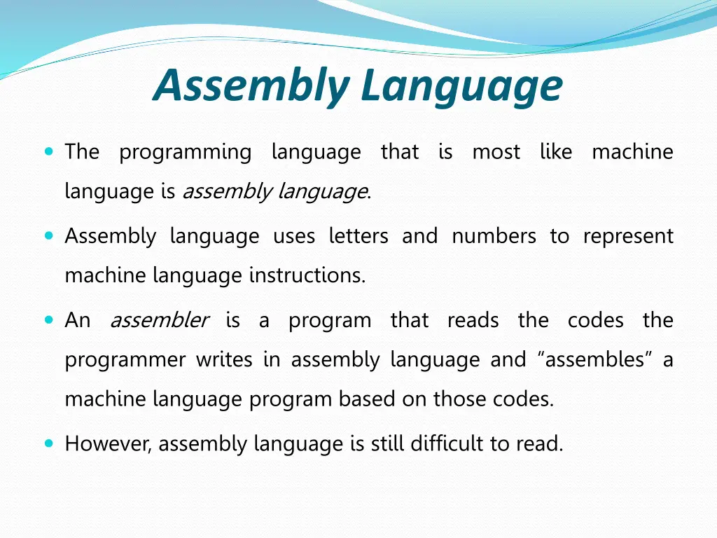 assembly language