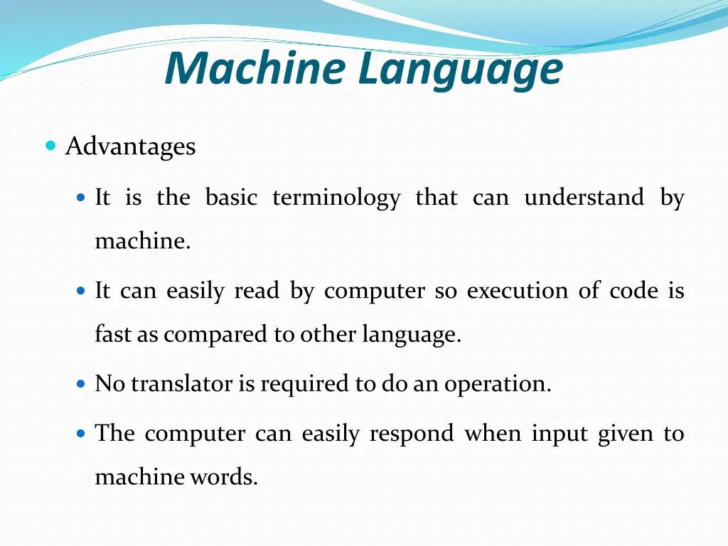 machine language 1