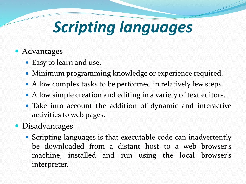 scripting languages 1