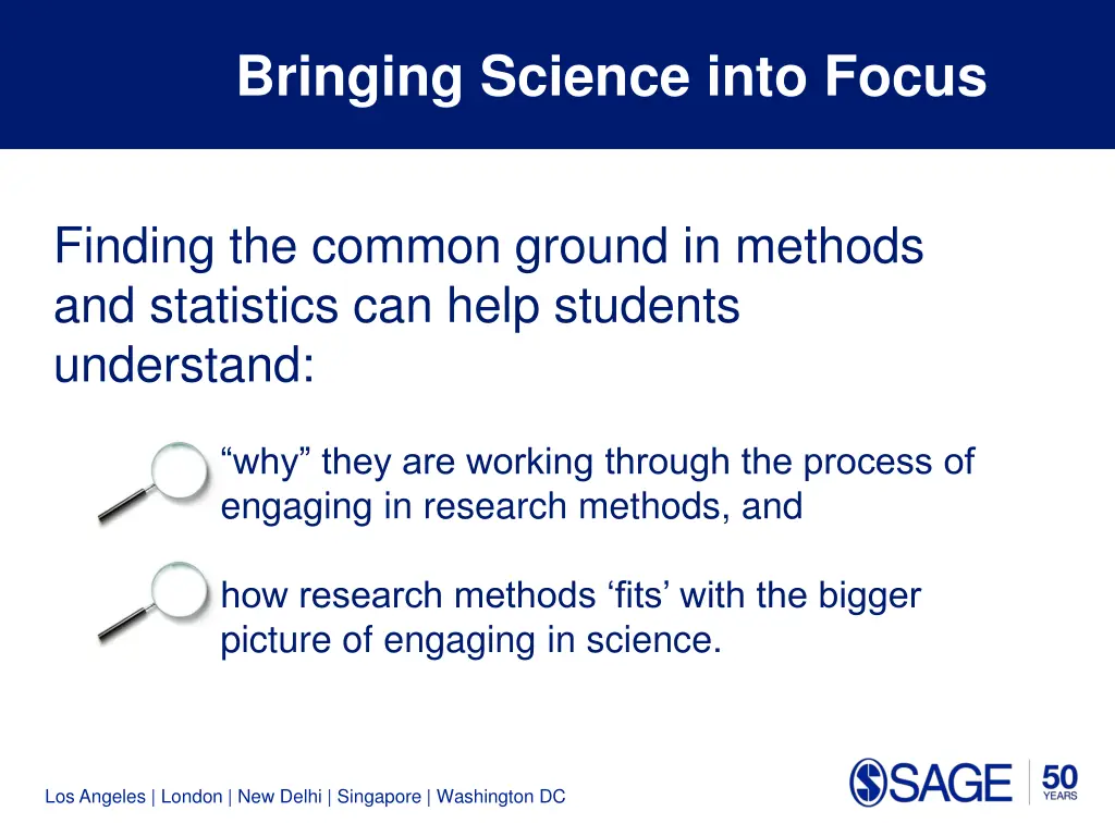 bringing science into focus