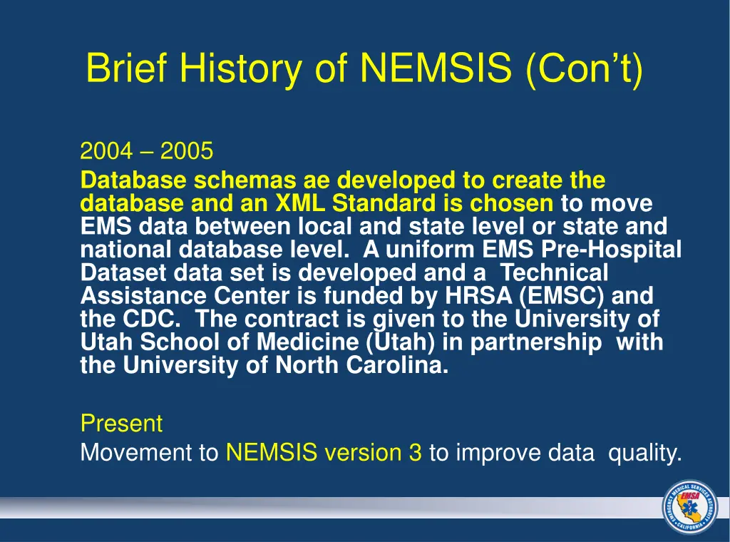 brief history of nemsis con t