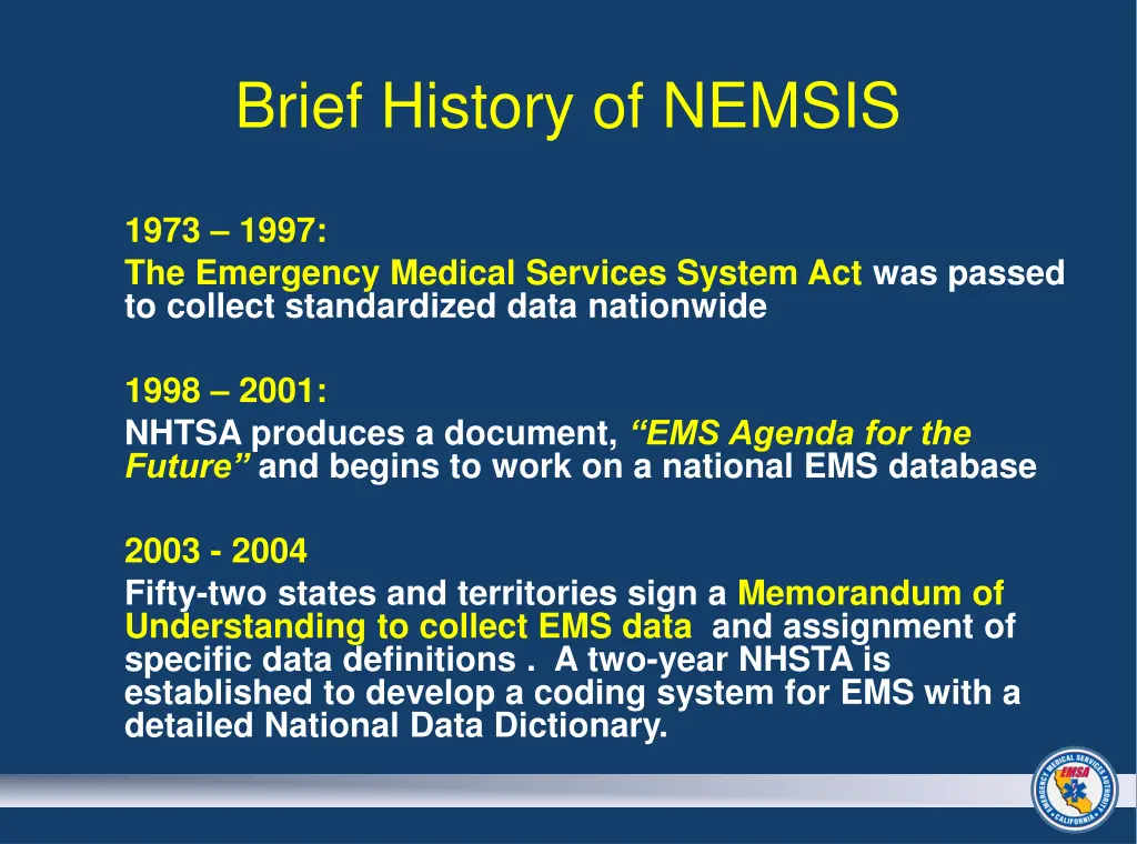 brief history of nemsis